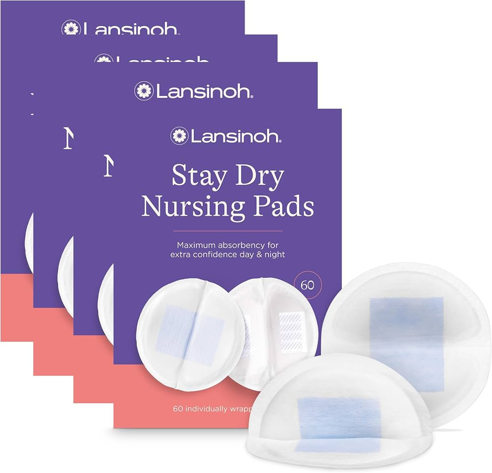 Lansinoh Stay Dry Disposable Nursing Pads, Soft and Super Absorbent Breast Pads, Breastfeeding Es... | Amazon (US)