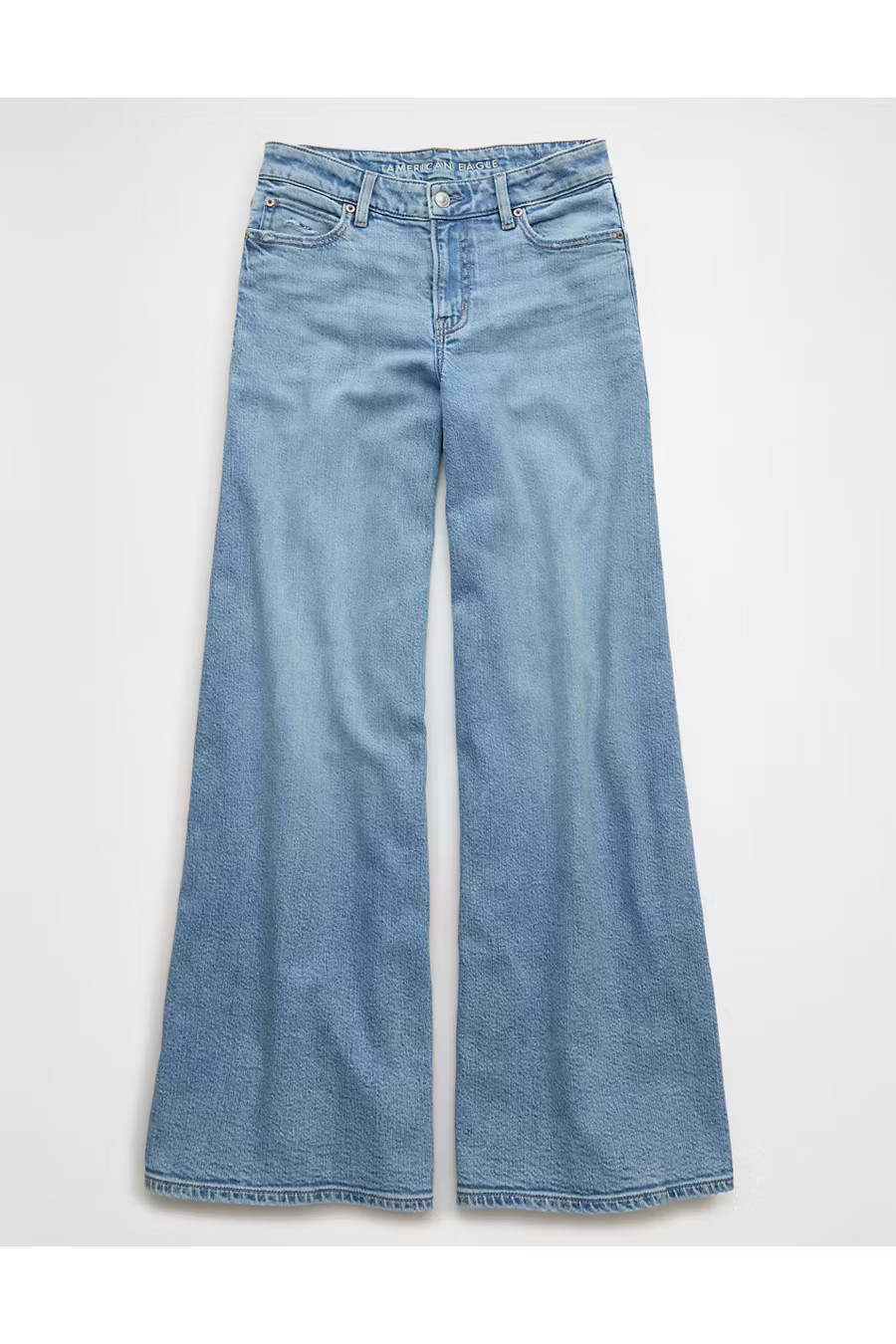 AE Dreamy Drape A-Line Fit Jean Women's Light Vintage 16 Regular | American Eagle Outfitters (US & CA)