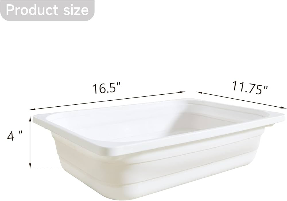Beright Storage Box, 2.5 Gal Collapsible Wash Basin Folding Dish Tub Sink, Space Saving for Dishi... | Amazon (US)