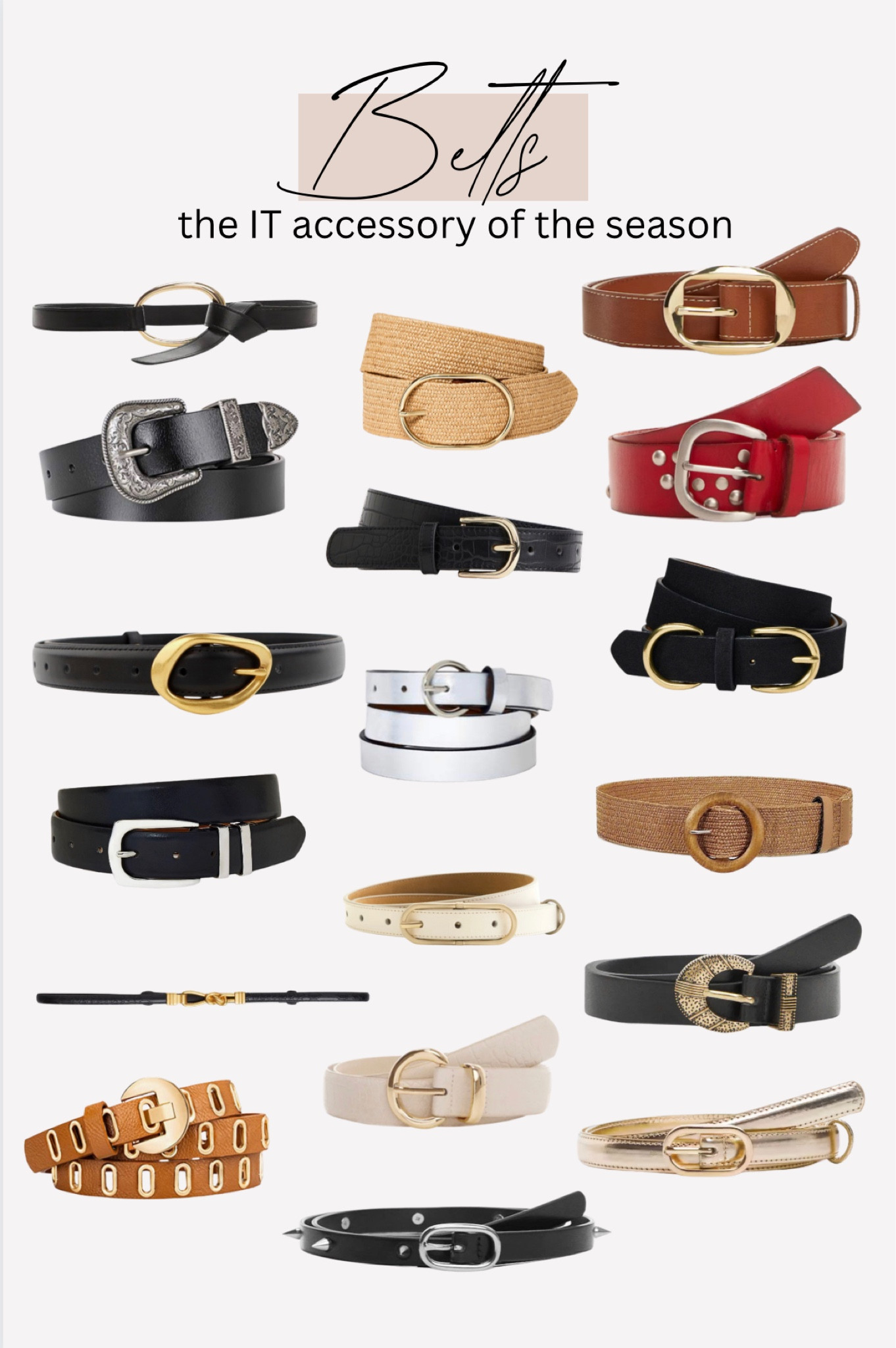 Belts 

#LTKfindsunder50 #LTKstyletip