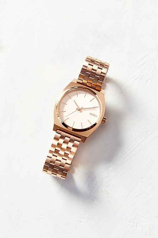 Nixon Time Teller Rose Gold Watch,ROSE,ONE SIZE | Urban Outfitters US
