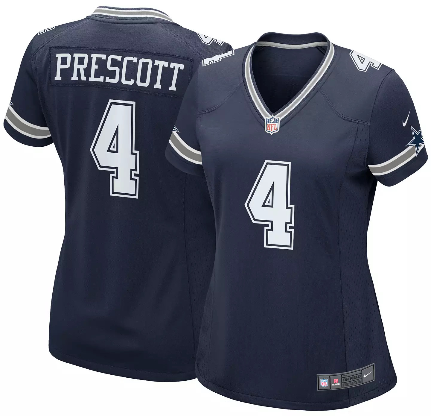 Nike Women's Dallas Cowboys Dak Prescott #4 Navy Game Jersey | DICK'S Sporting Goods
