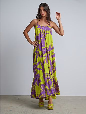 Floral-Print Maxi Dress - New York & Company | New York & Company