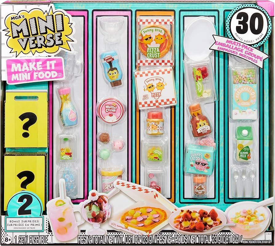 MGA's Miniverse Make It Mini Food Multipack - DIY Food Playset with UV Light, Replica Food Ingred... | Amazon (UK)