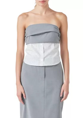 Grey Lab Women's Strapless Shirt Top, XS | Belk