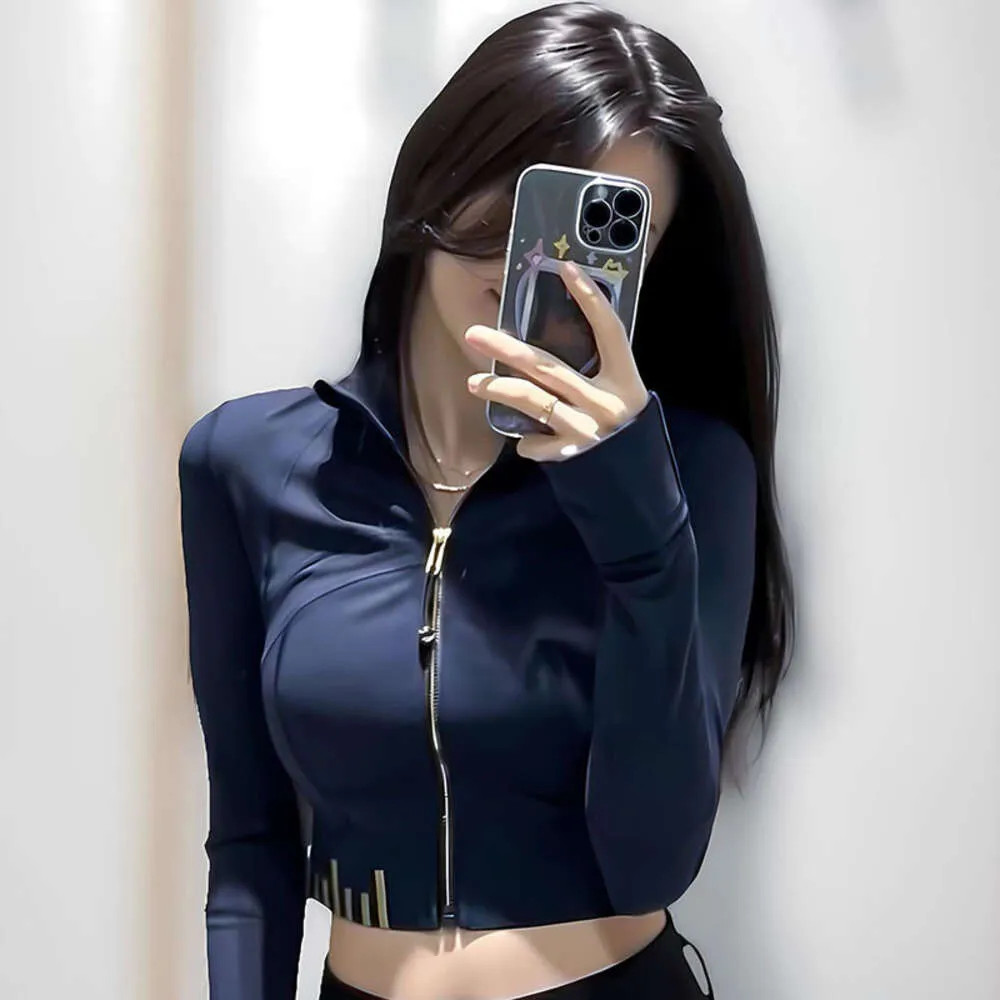 Women Full Zip Up Yoga Top Workout LU 12 Running Jackets With Thumb Holes Stretchy Fitted Long Sl... | DHGate