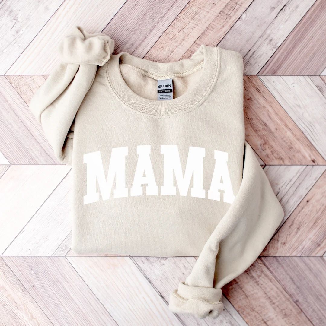 Mama Sweatshirt Mom Tee New Mama Sweatshirt Mom Shirt Mama - Etsy | Etsy (US)