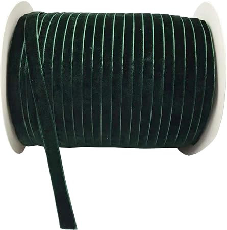 10 Yards Dark Green Velvet Ribbon | Amazon (US)