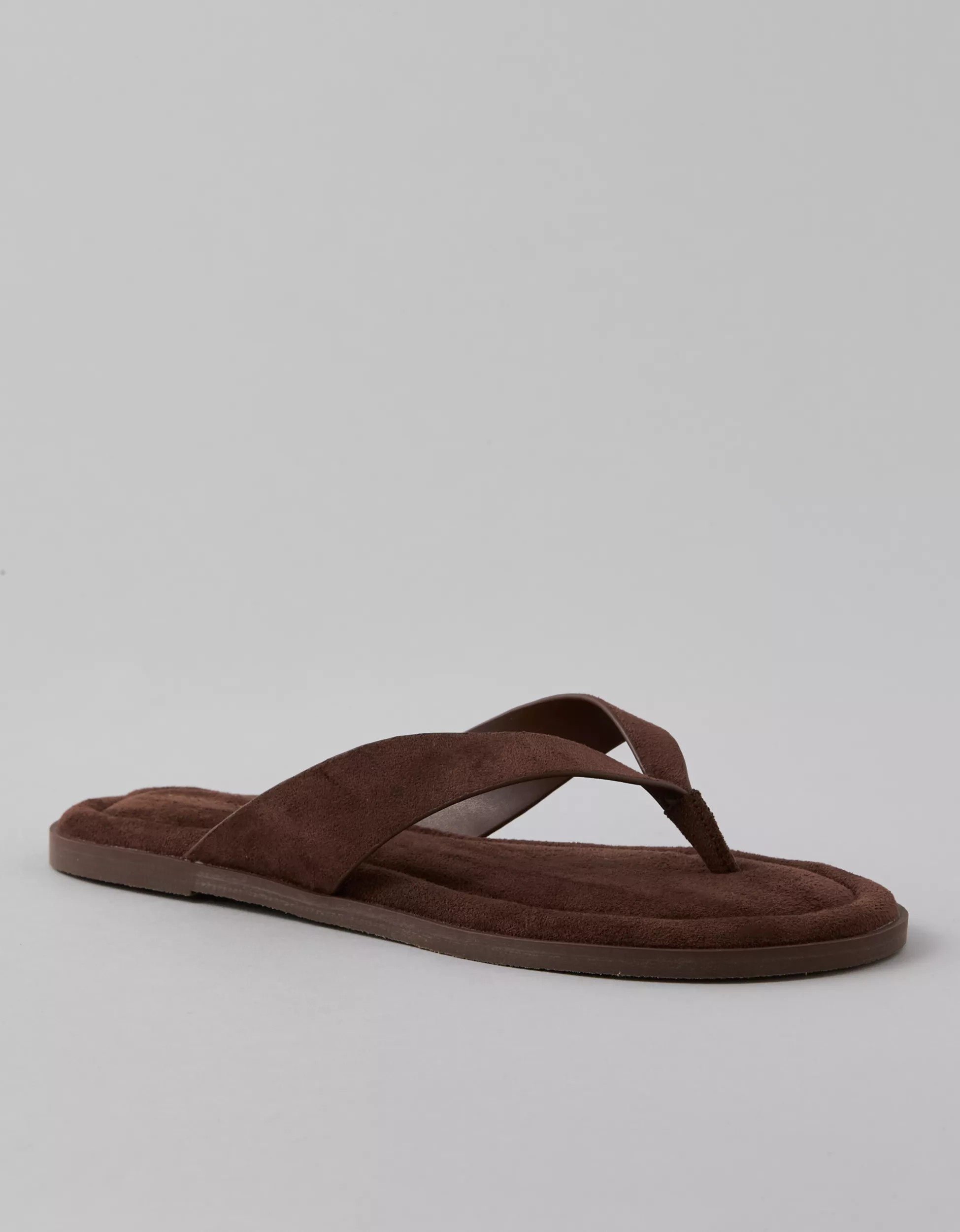 AE Faux Suede Thong Sandal | American Eagle Outfitters (US & CA)
