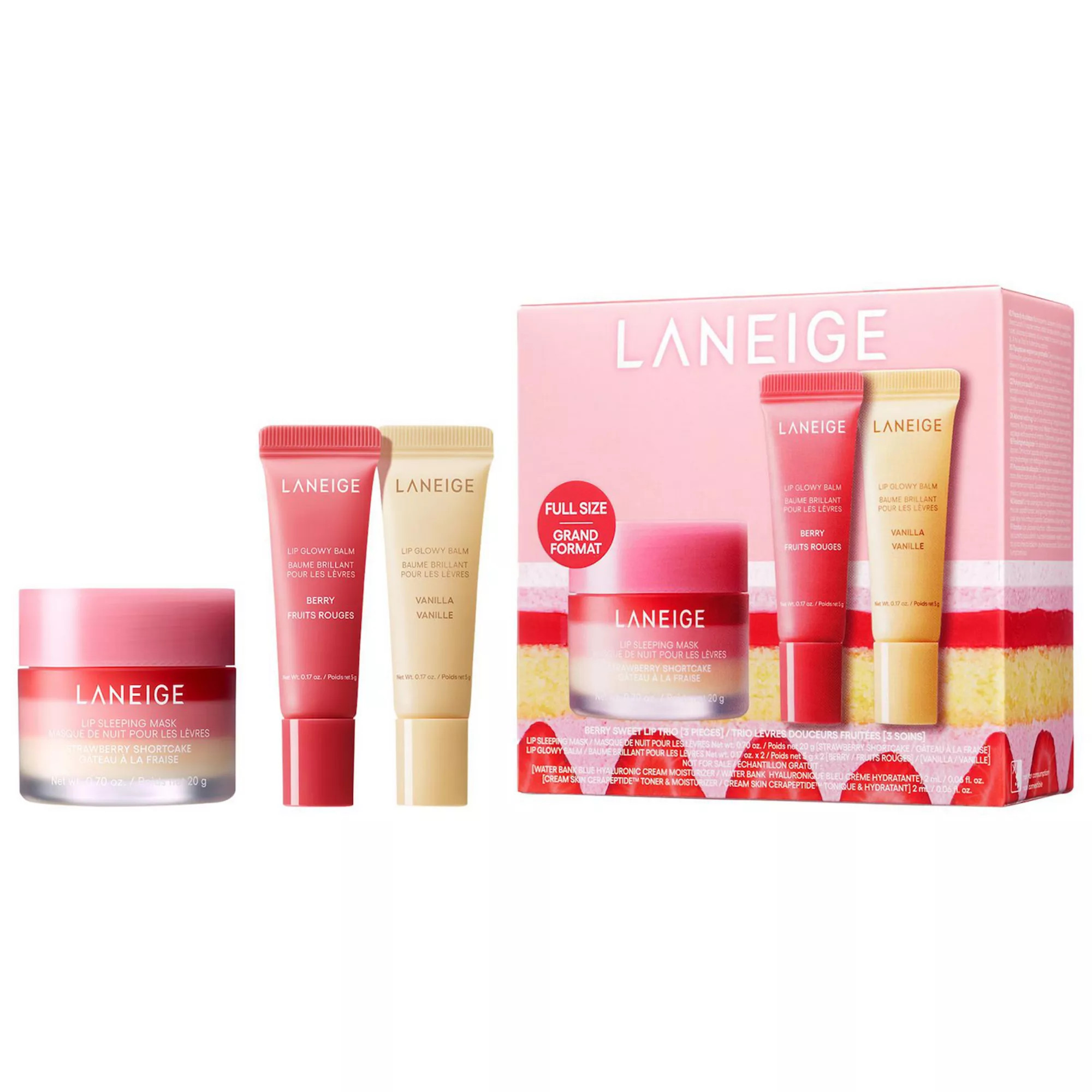 LANEIGE Berry Sweet Lip Treatment Minis Trio Set | Kohl's