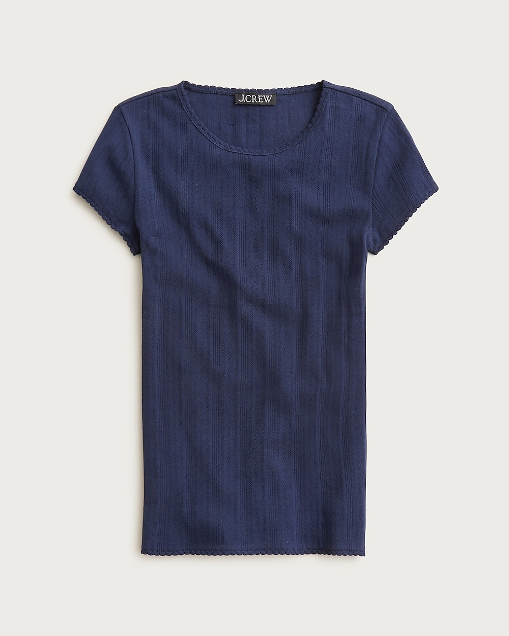 Pointelle short-sleeve T-shirt | J. Crew US