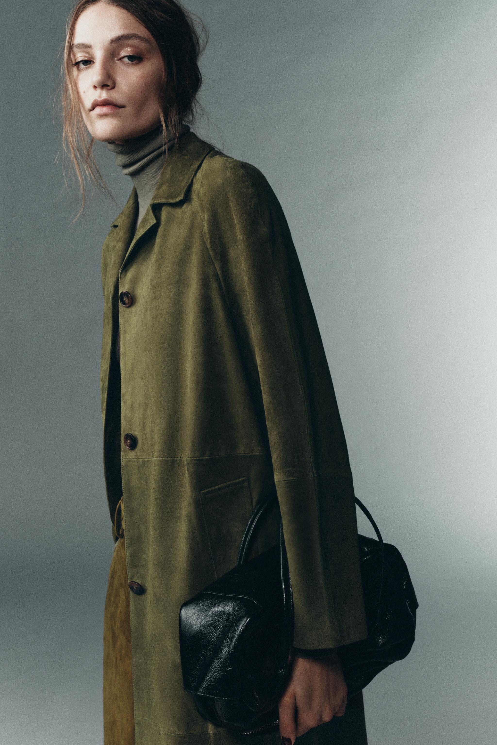 100% SUEDE LEATHER COAT LIMITED EDITION | Zara US