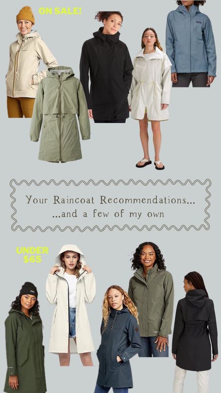 I asked, you answered! Top raincoat recommendations…plus a few of my own.  Some are on sale! 

Eddie Bauer, rain jacket, outerwear, women’s jackets, vacation, Lululemon, Amazon Fashion, Patagonia, LL Bean

#LTKFind #LTKsalealert #LTKstyletip