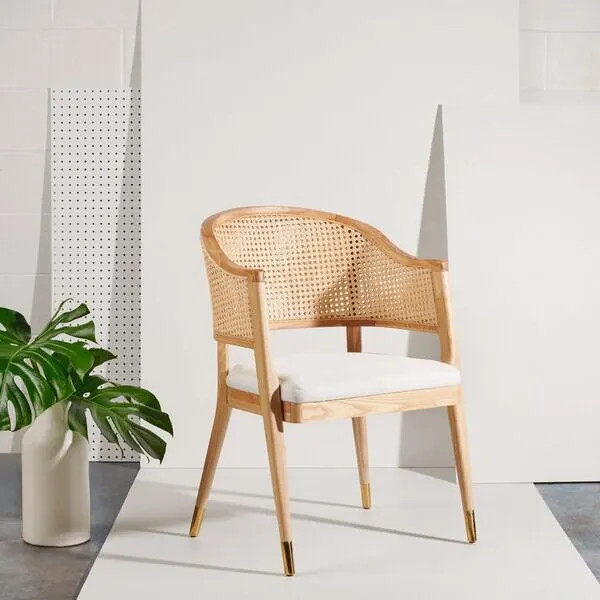 Safavieh Rogue Rattan Dining Chair, Natural | Ashley
