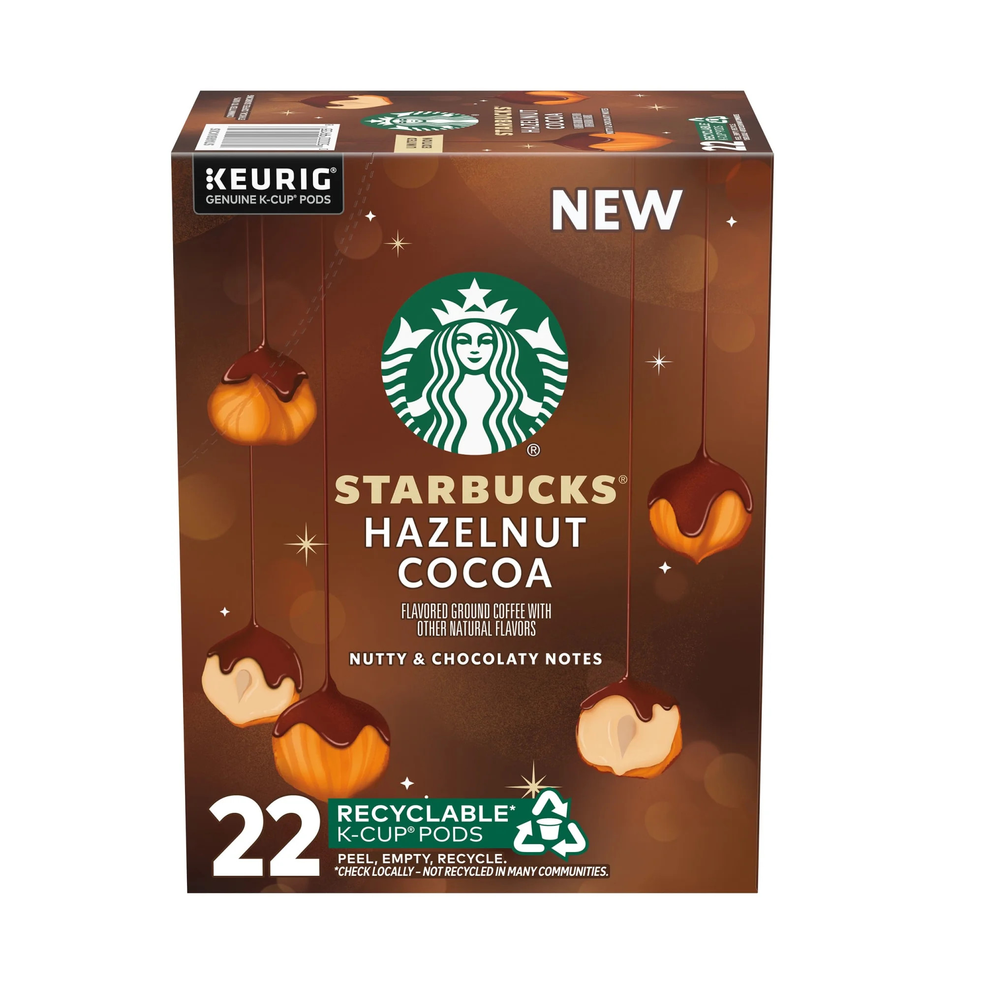 Starbucks Hazelnut Cocoa Flavored Coffee, Keurig K-Cup Coffee Pods, 22 Count | Walmart (US)