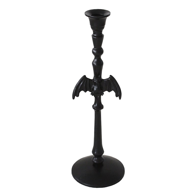 Southern Gothic Halloween Candle Stand with Bat, 14" | At Home