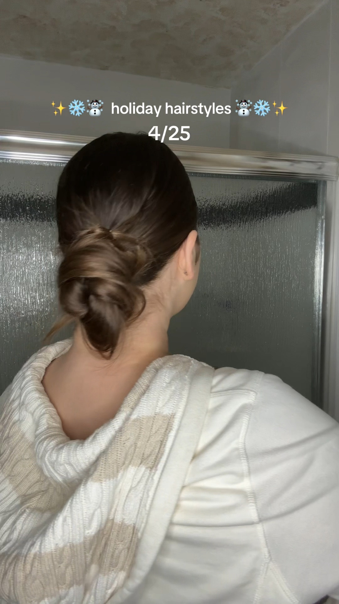 Low chignon for another classy holiday hairstyle. I would def be wearing this to a corporate holiday party (if i was a corporate girlie lol) 

#LTKBeauty #LTKHoliday