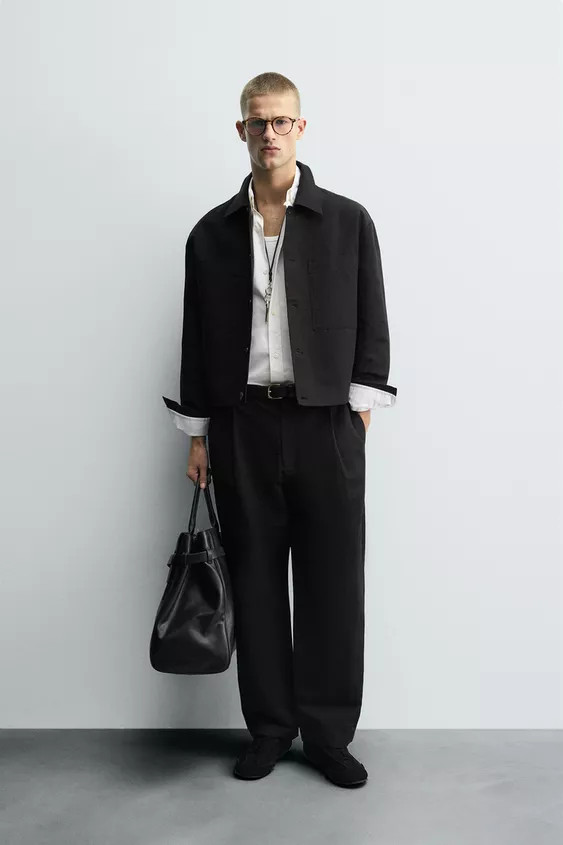 RELAXED FIT OVERSHIRT WITH POCKETS | Zara UK