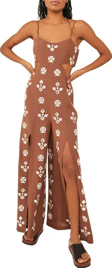 Free People Geo Daze Sleeveless Cutout Jumpsuit | Nordstrom | Nordstrom