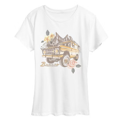 Women's Ford Bronco Short Sleeve Graphic T-Shirt - White - Medium | Target
