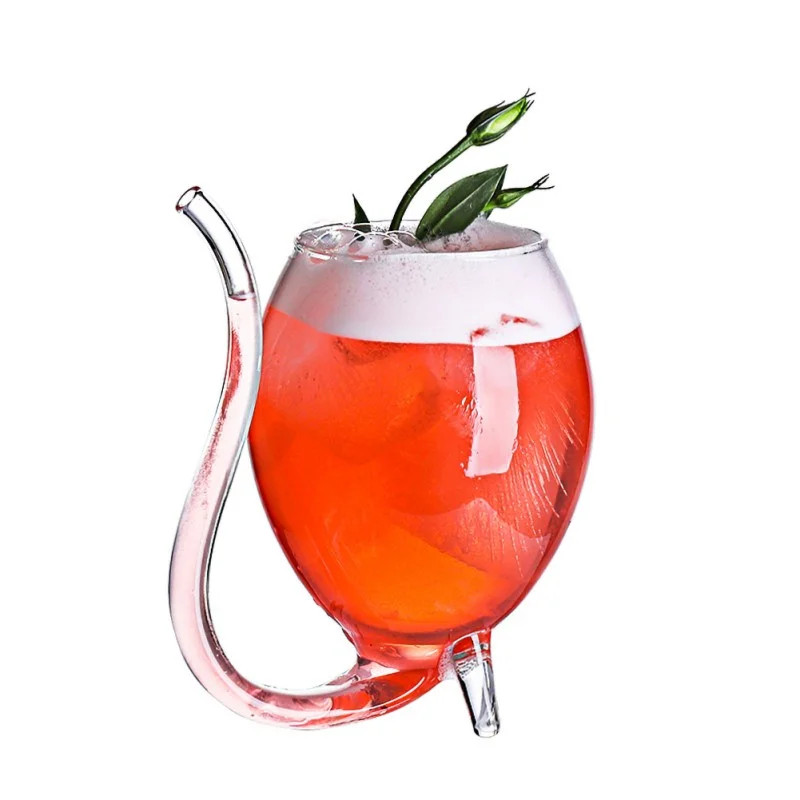 300ml Vampire Red Wine Juice Glass Cup Mug With Built in Drinking Tube Straw | Walmart (US)