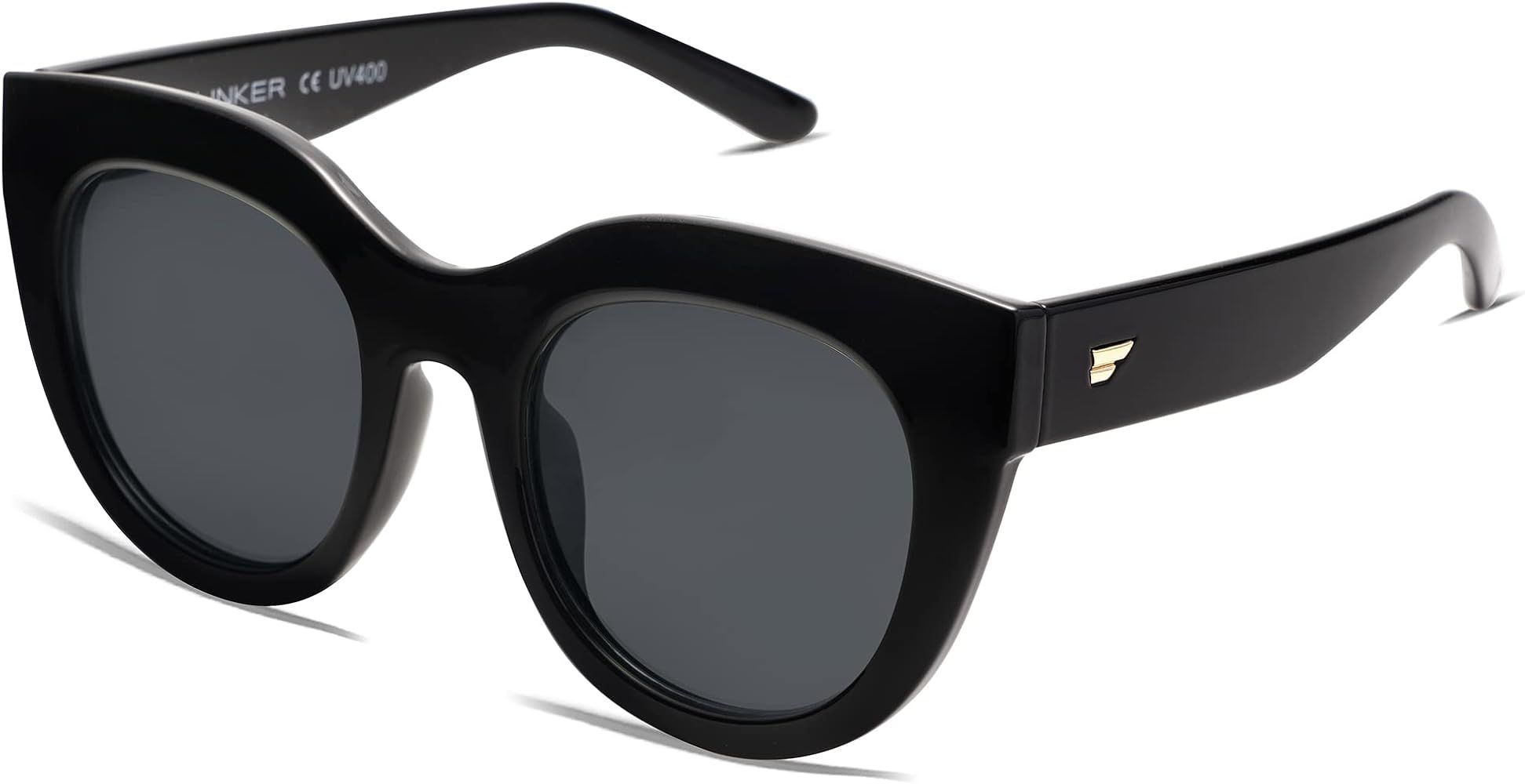 VANLINKER New Version Trendy Polarized Cat Eye Sunglasses for Women Retro Oversized Sunnies VL9690 | Amazon (US)