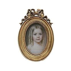 Small Vintage 2.5x3.5 Oval Picture Frame, Mini Antique Ornate Photo Frame, Table Top Display and ... | Amazon (US)