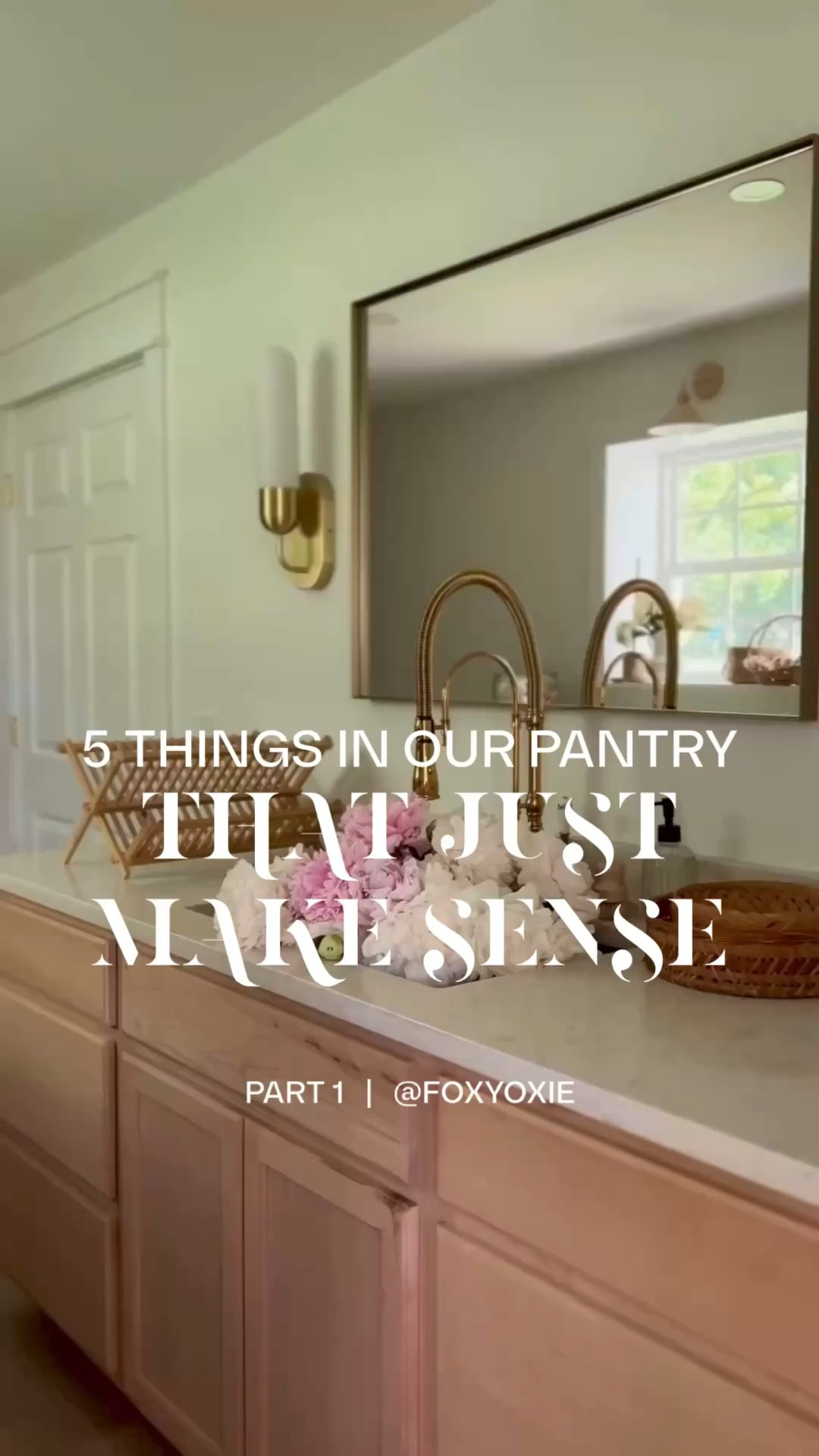Pantry details that actually make everyday life easier. 🙌🙌🏽

Linking everything I can—from the brass sink to storage solutions and pantry must-haves.

These are the kinds of upgrades that look good and work hard. 

#LTKvlog #LTKSaleAlert #LTKHome
