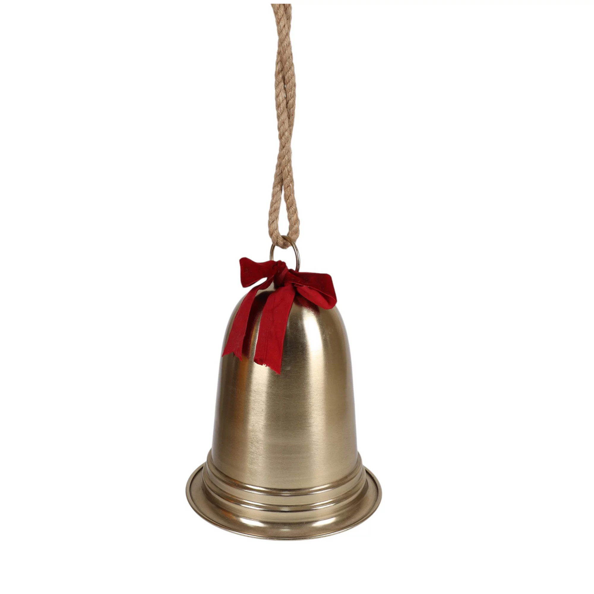 St. Nicholas Square® Gold Finish Bell with Bow Outdoor Decor | Kohl's