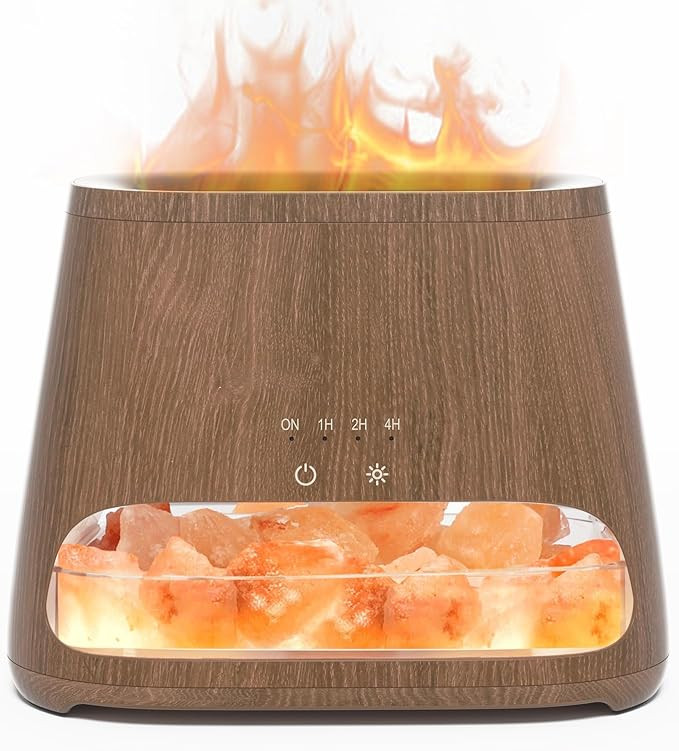SALKING 2-in-1 Himalayan Salt Lamp Diffuser, Cool Mist Humidifier, Aromatherapy & Himalayan Salt ... | Amazon (US)
