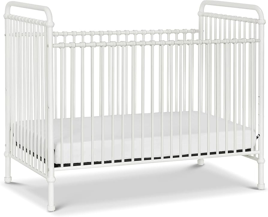 Namesake Abigail 3-in-1 Convertible Metal Crib in Washed White, Greenguard Gold Certified | Amazon (US)