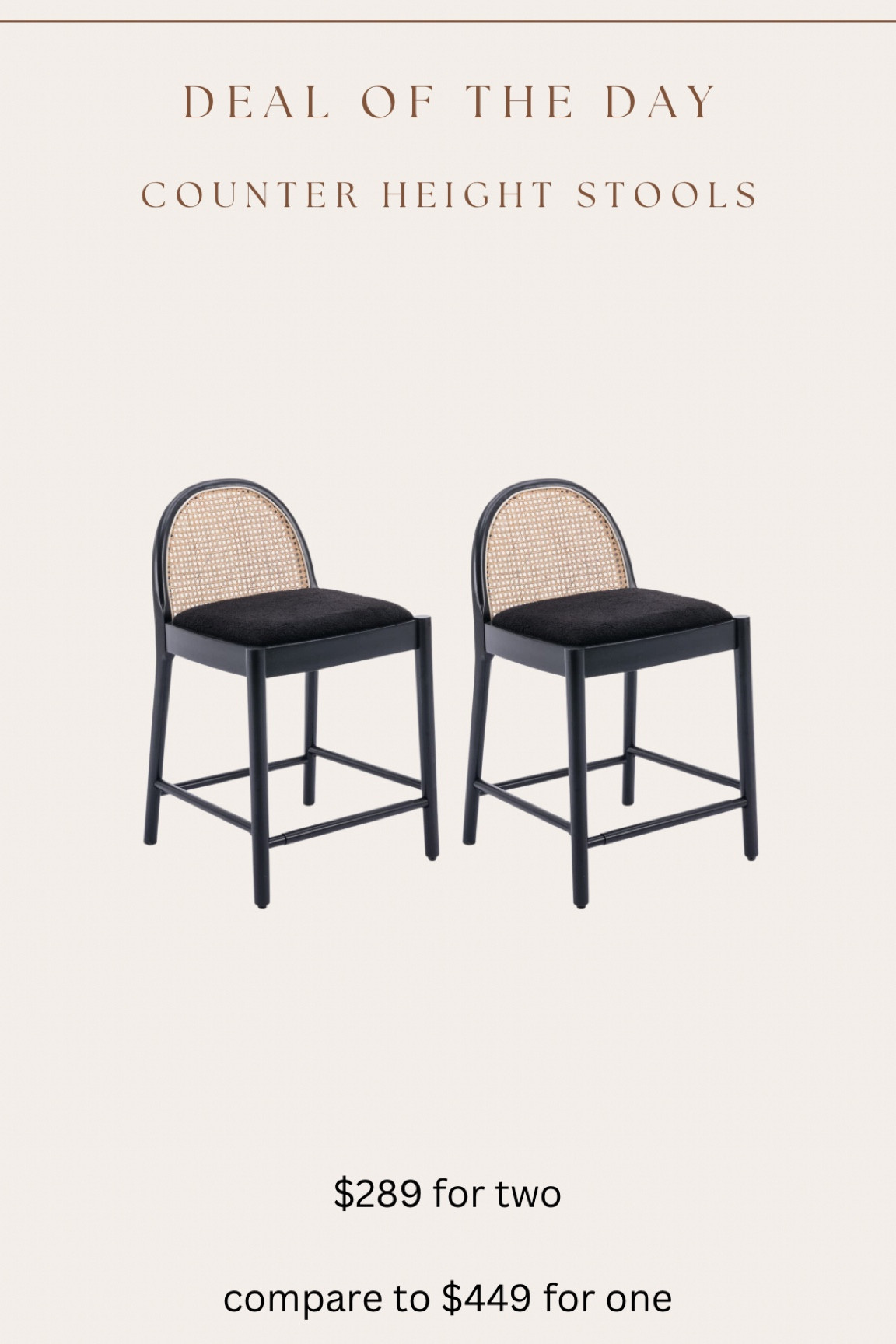 Amazing CB2 inspired counter stool! 

#LTKhome #LTKsalealert