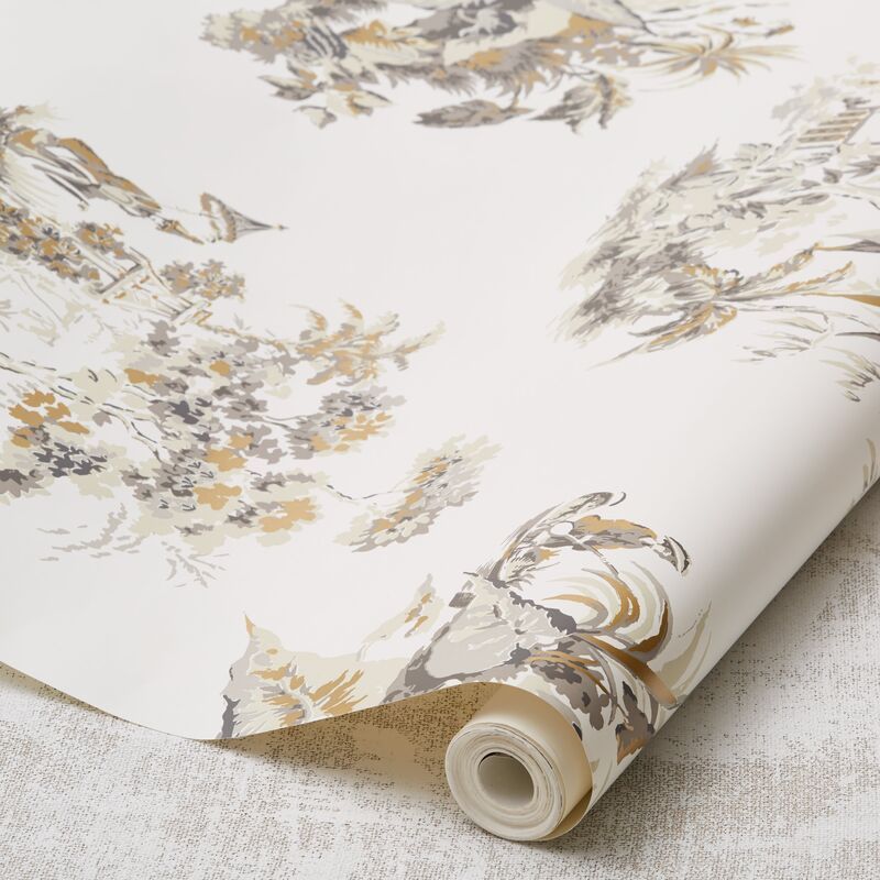 Scenic Toile Wallpaper, Neutral | One Kings Lane