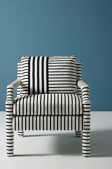 Banded Stripe Delaney Chair | Anthropologie (US)