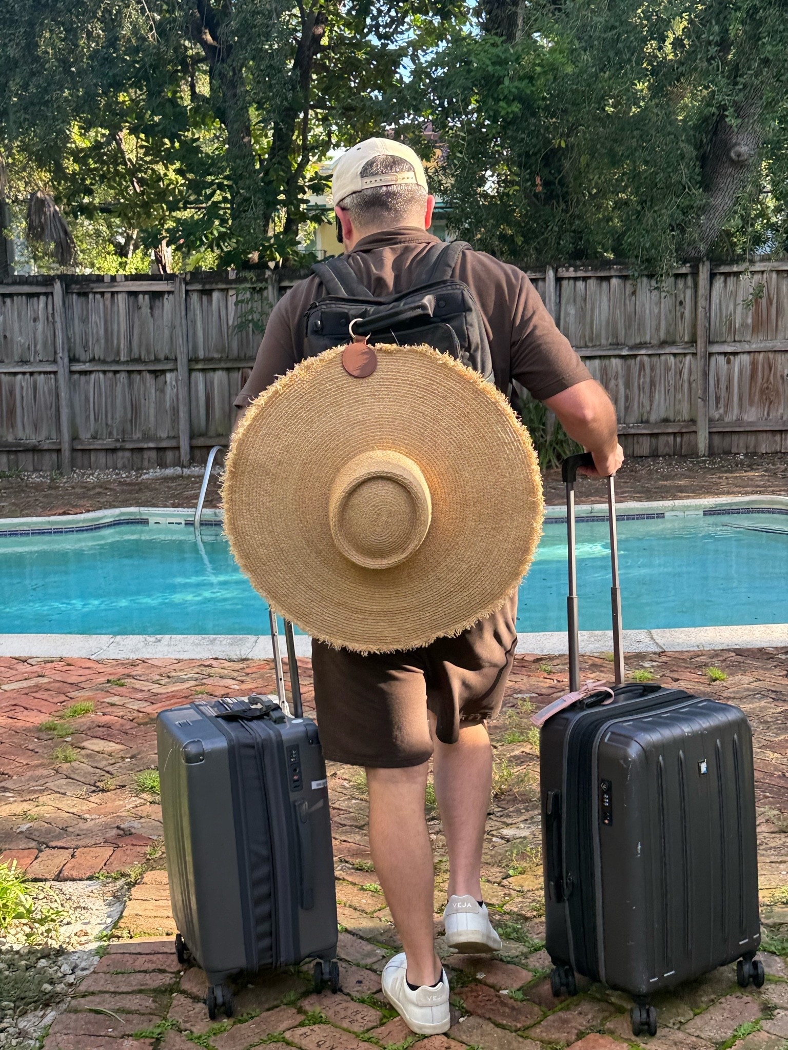 Get you a boyfriend who carries your giant sun hat

#LTKgrwm #LTKdayinmylife #LTKTravel