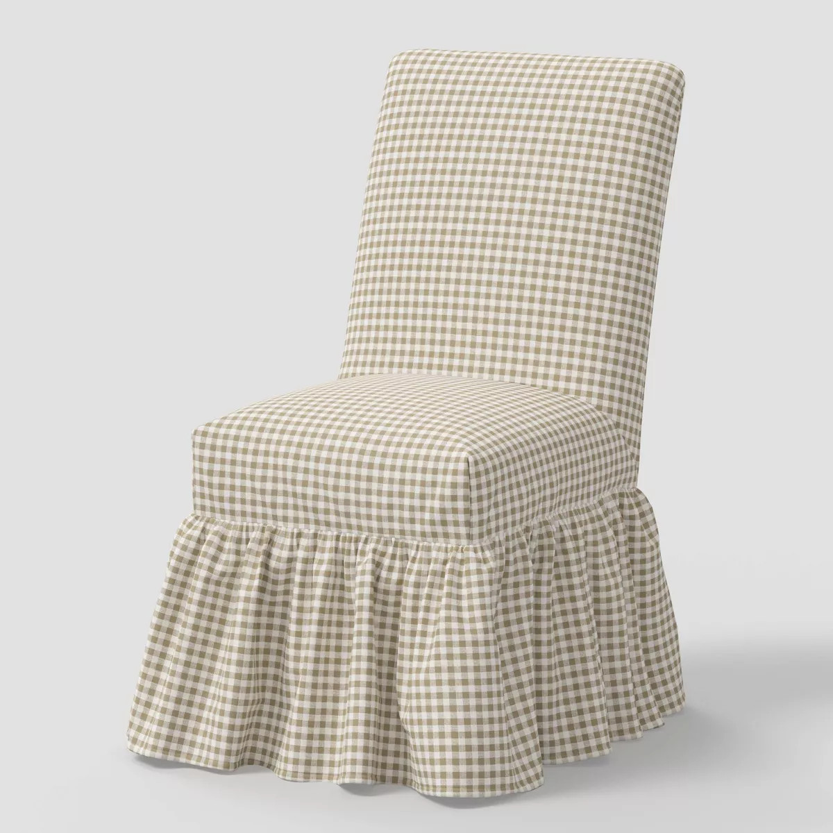 Ruffled Slipcover Dining Chair in Linen Fawn - Threshold™ designed with Studio McGee | Target