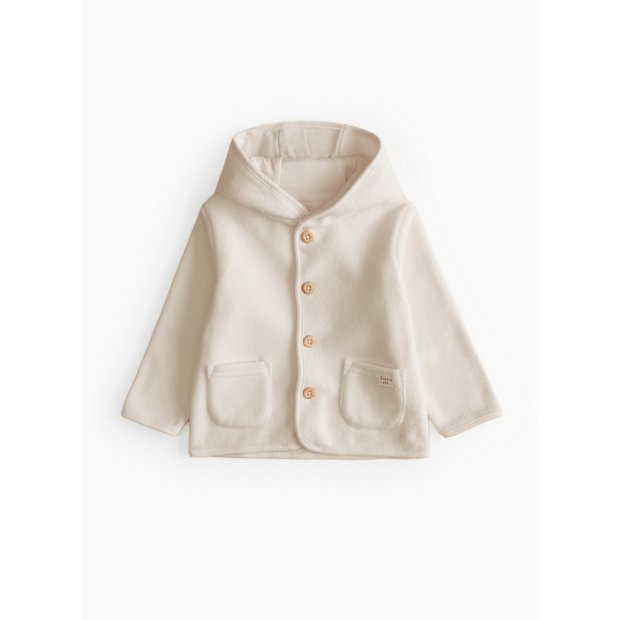 Grey Fleece Button Hoodie 18-24 months | Tu Clothing