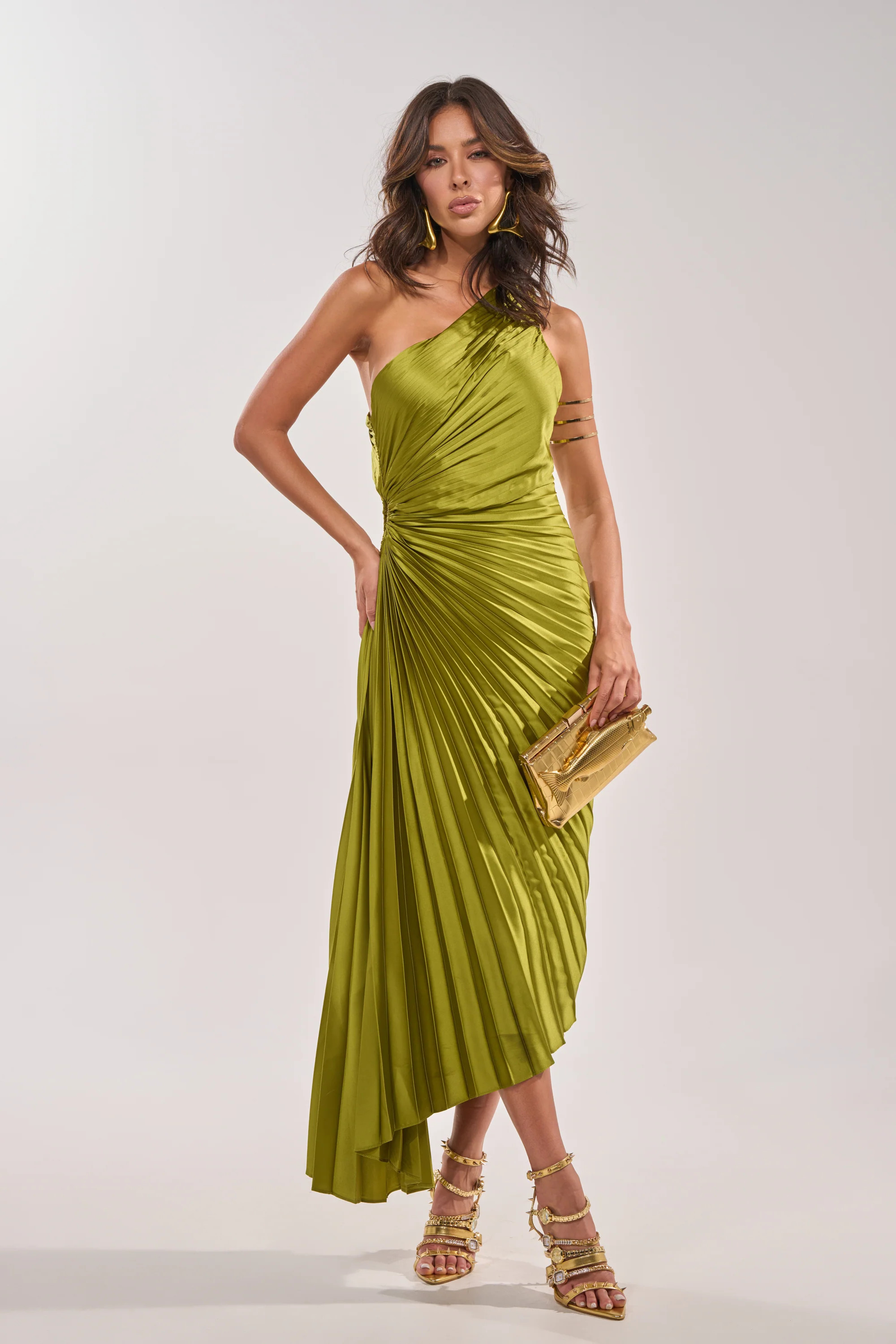 MIDNIGHT MAVEN SLEEVELESS MAXI DRESS IN GREEN | AKIRA