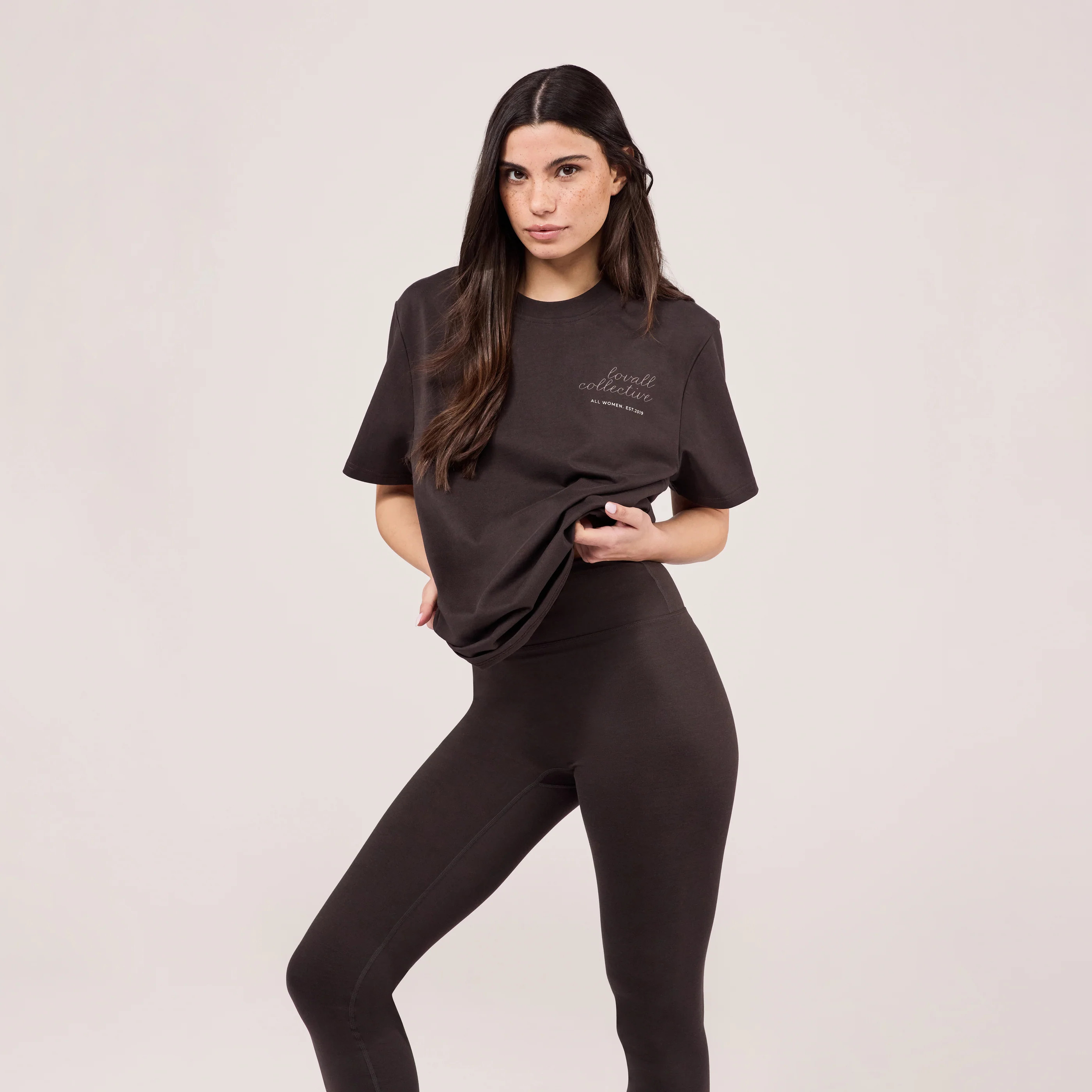 Graphic T-shirt Script | Black Coffee | LOVALL
