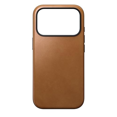 NOMAD Modern Leather Case English Tan Compatible with iPhone 17 Pro Leather Magsafe Charging Compatible Phone Case for iPhone 17 Pro | Amazon (US)