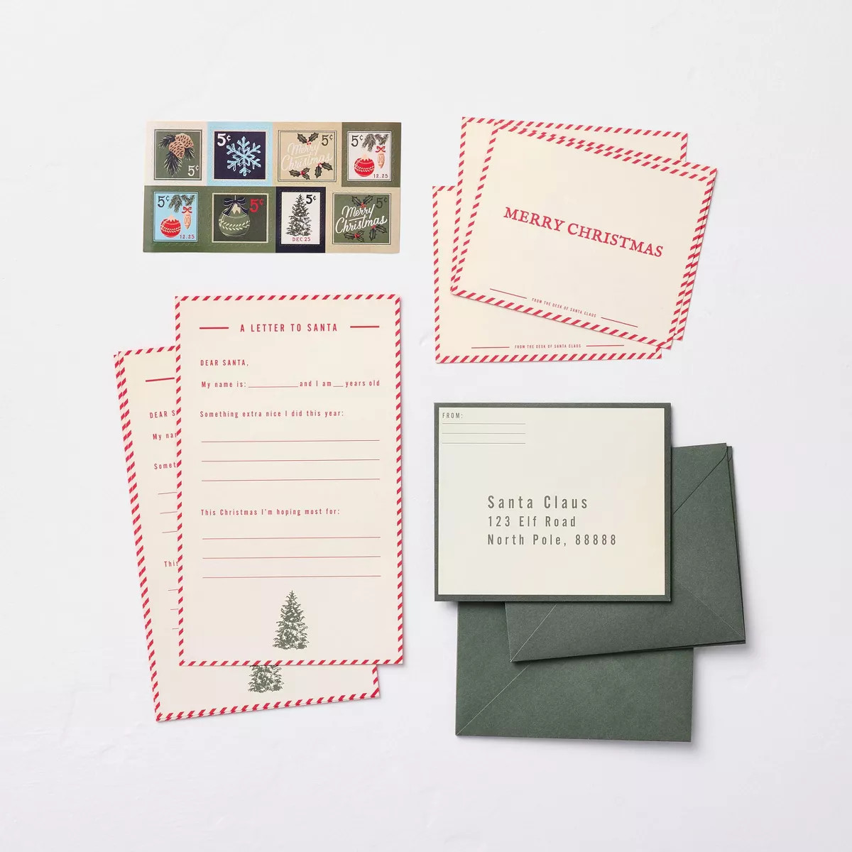 Letters To Santa Christmas Stationery Kit - Hearth & Hand™ with Magnolia | Target