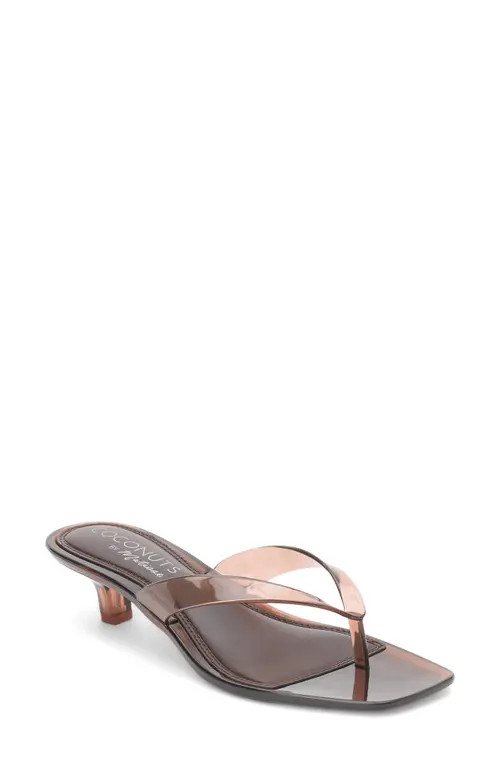 Coconuts by Matisse Margo Kitten Heel Flip Flop in Brown at Nordstrom, Size 6 | Nordstrom