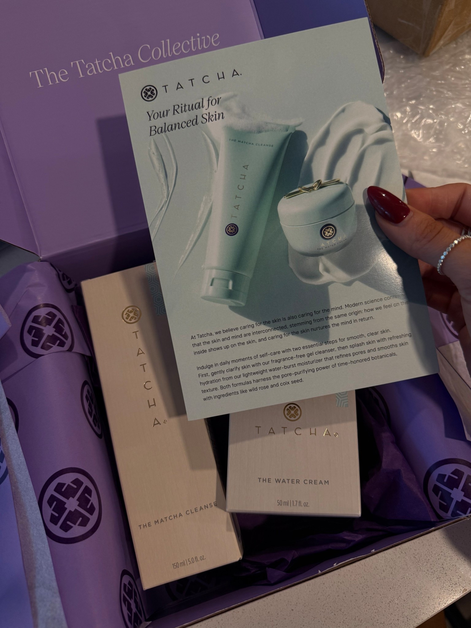 Tatcha Matcha cleanser and Water cream #tatchacollectivepartner

#LTKselfcare #LTKBeauty