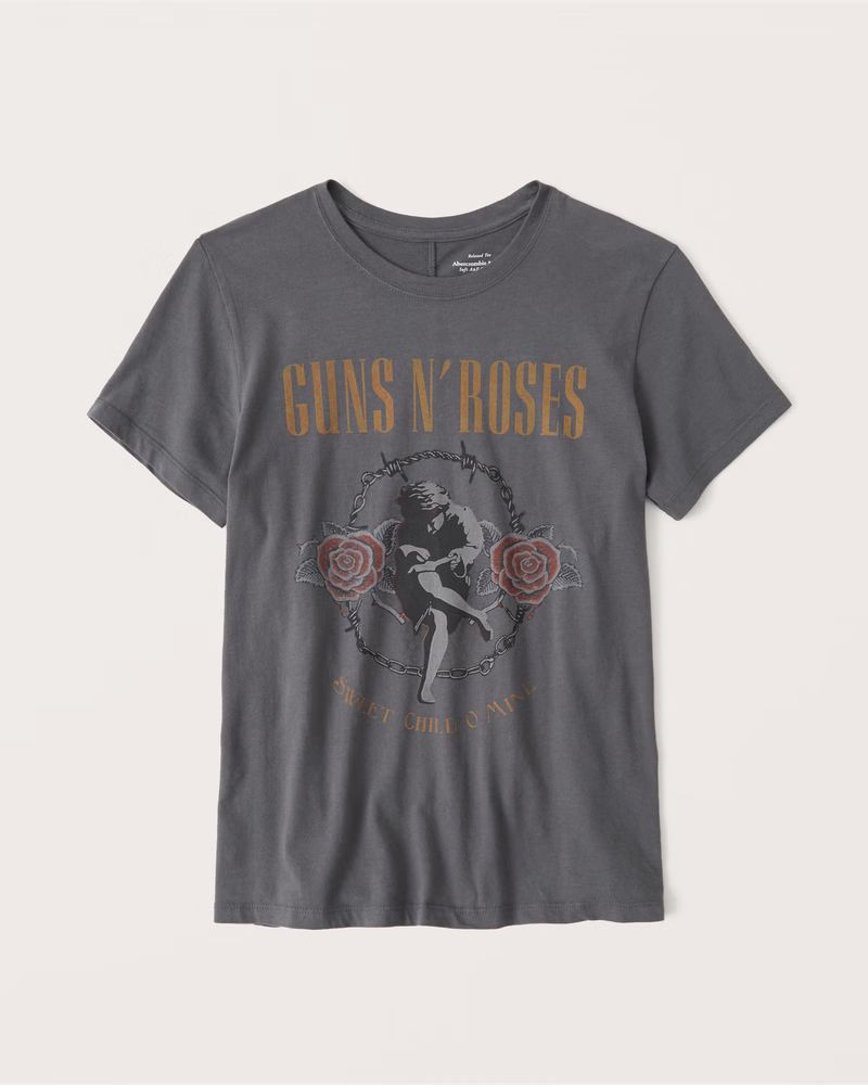 Guns N' Roses 90s-Inspired Relaxed Band Tee | Abercrombie & Fitch (US)