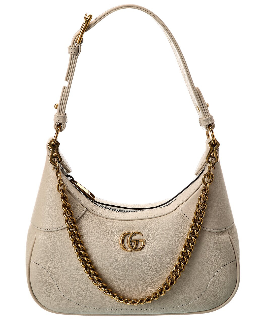 Aphrodite Small Leather Hobo Bag | Gilt & Gilt City