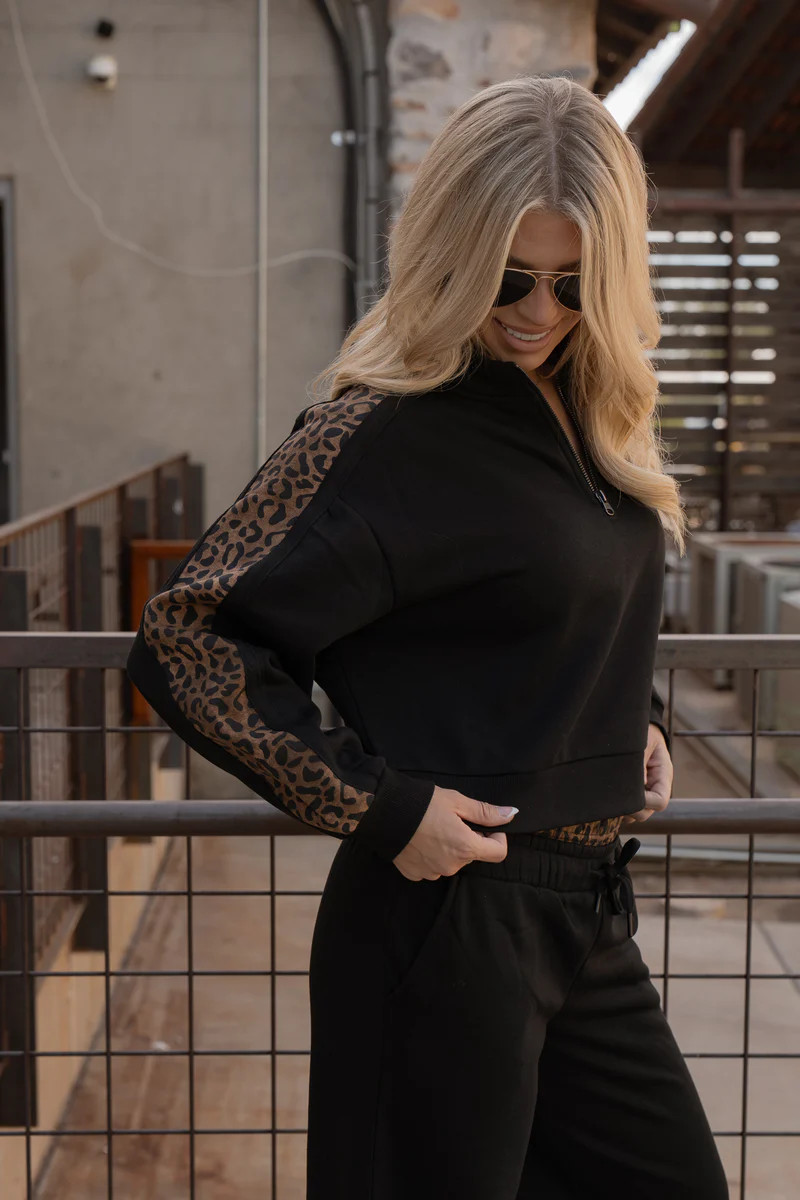 Touch of Leopard Zip | Izzy and Ivy Boutique