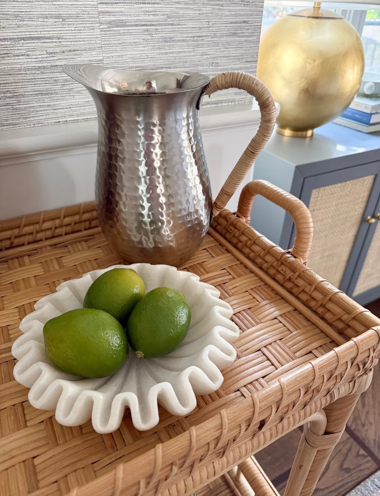 The best faux limes I’ve found! So pretty on a bar cart or in a bowl in your kitchen