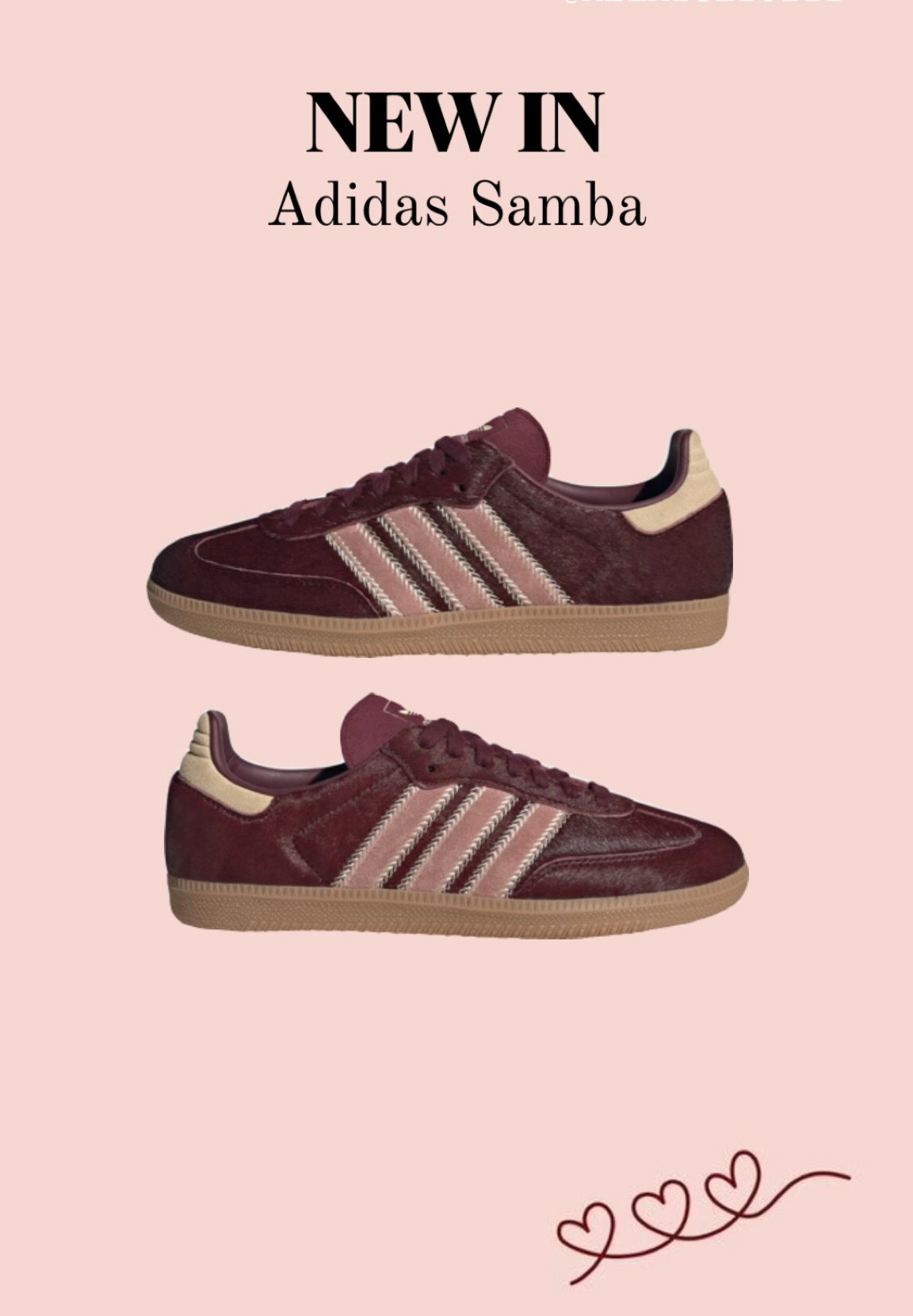 New Adidas Samba OG 

Sneakers, adidas samba, burgundy, new collection, sneakers for spring 

#LTKshoes #LTKeurope #LTKitalia