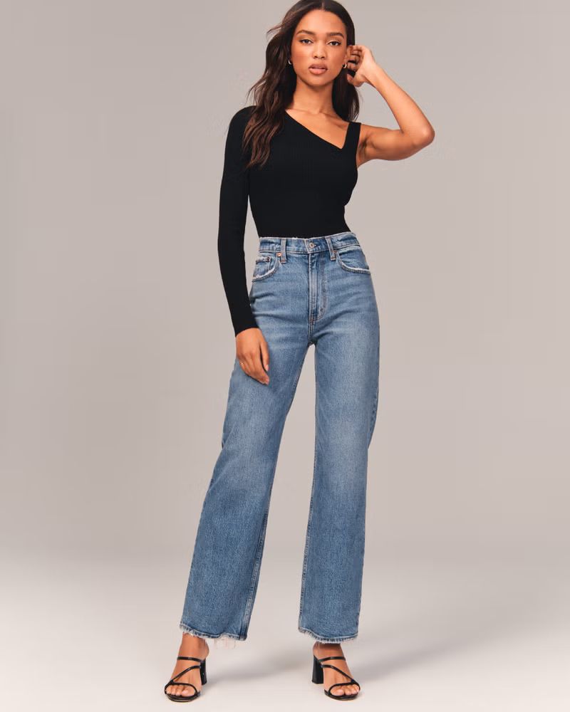 Women's 90s Ultra High Rise Relaxed Jeans | Women's | Abercrombie.com | Abercrombie & Fitch (US)