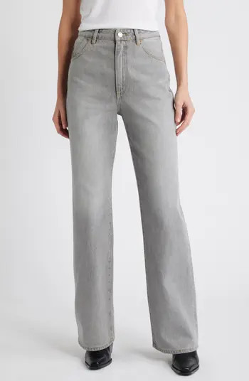 Heidi High Waist Nonstretch Straight Leg Jeans | Nordstrom